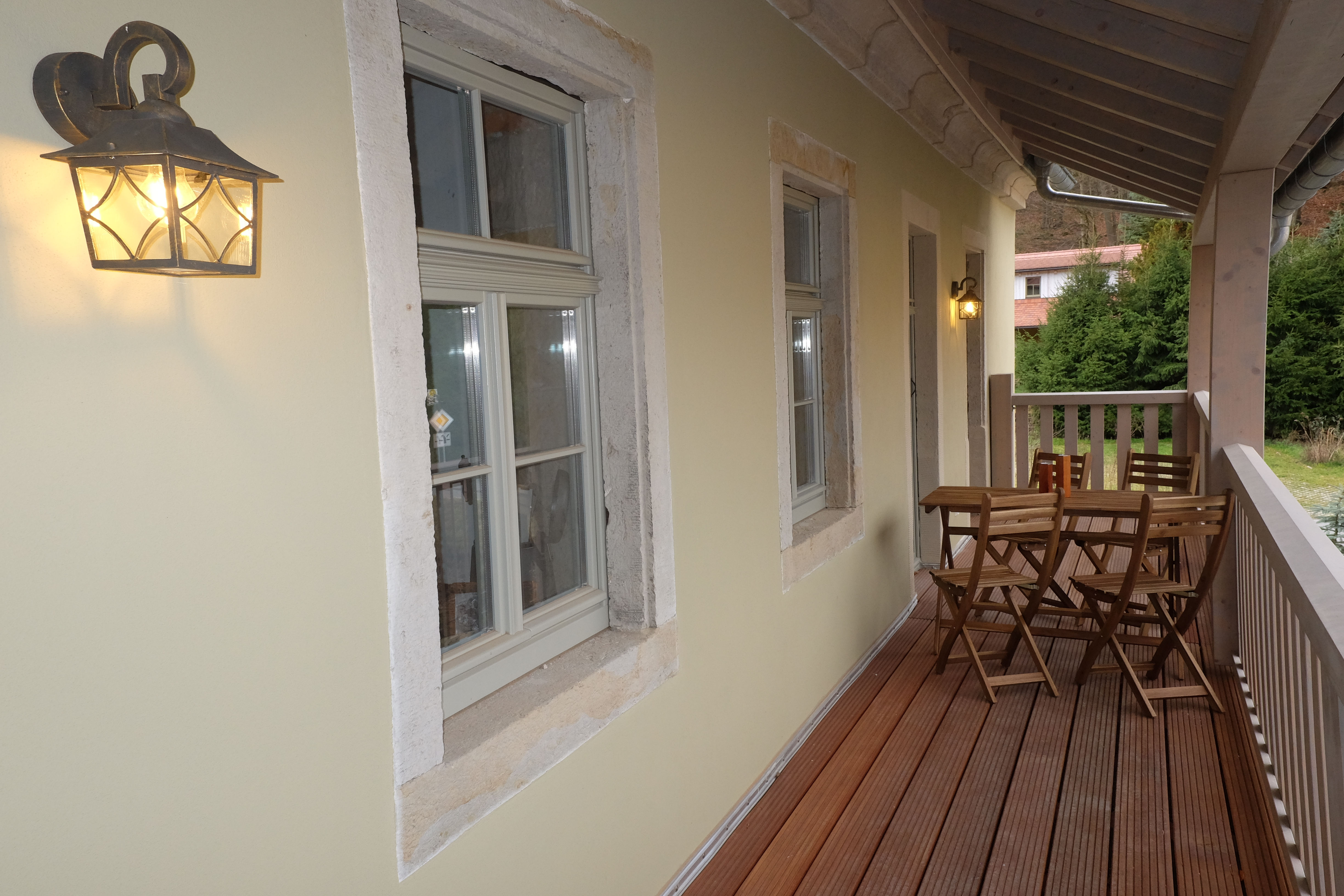 Meisterstube: Large balcony
